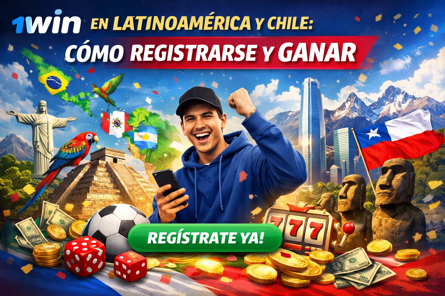 Cómo registrarse y ganar 1win en Latinoamérica y Chile